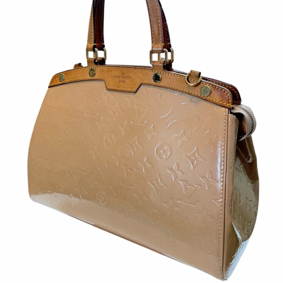 LOUIS VUITTON Monogram Vernis Brea MM Satchel Dune Vernis - Picture 3 of 15
